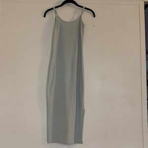 Wild Fable Ribbed Midi Dress in Light Blue - XS